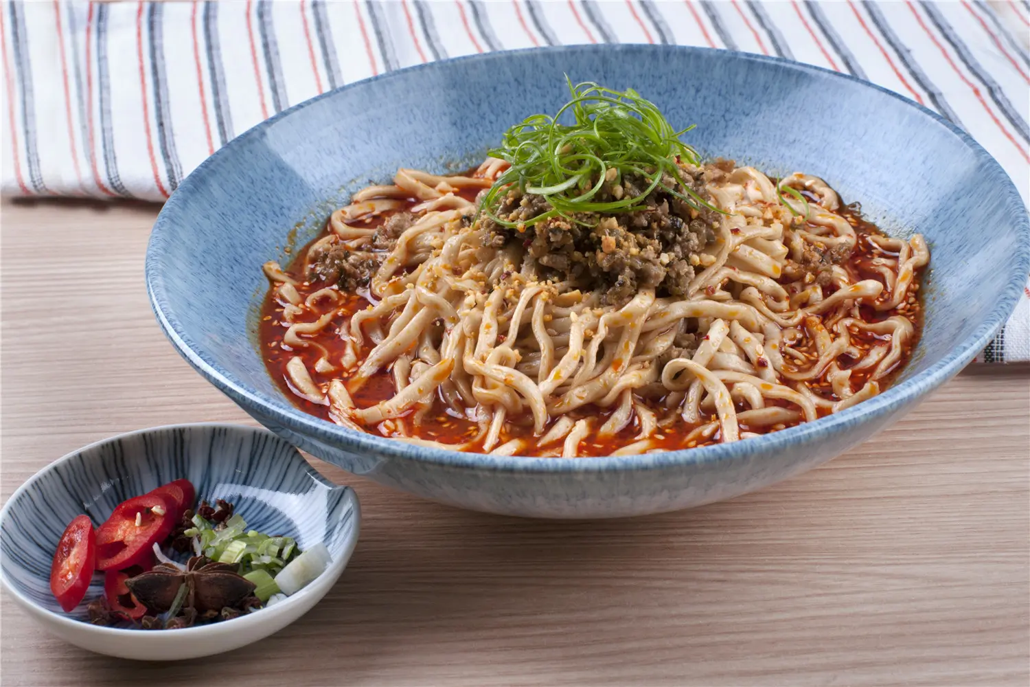 Close-up of stir-fry textures